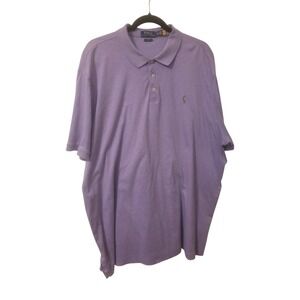 Polo Ralph Lauren Polo Shirt Purple SZ XXLT 100% Cotton Classic Logo